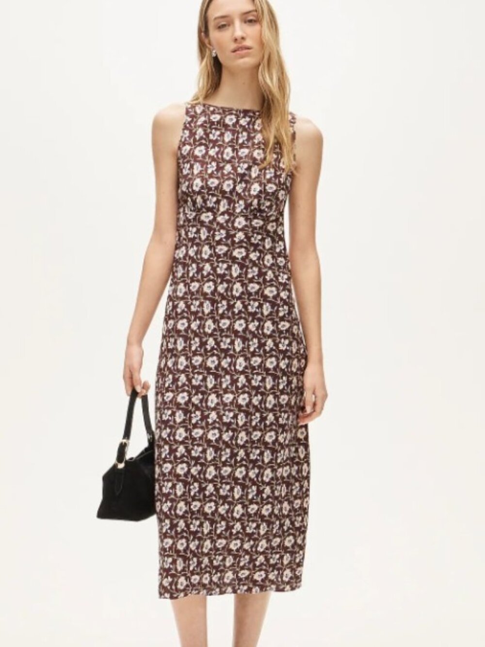 NWT J. Crew Bias Cut Floral Midi Dress Size 14